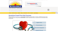 Desktop Screenshot of bcfirstaid.ca