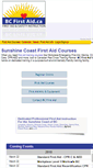 Mobile Screenshot of bcfirstaid.ca