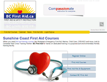 Tablet Screenshot of bcfirstaid.ca